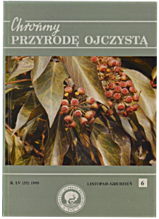 Chrońmy Przyrodę Ojczystą Tom 55 z. 6 (1999)