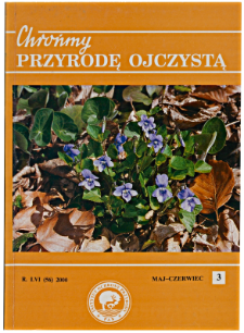 Chrońmy Przyrodę Ojczystą Tom 56 z. 3 (2000)