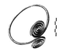 armlet with two spiral discs (Dratów)