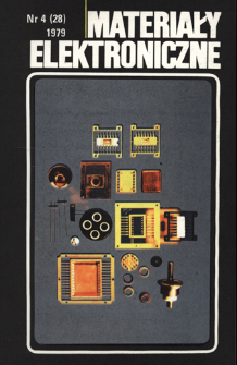 Materiały Elektroniczne 1979 nr 4(28)