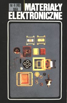 Materiały Elektroniczne 1984 nr 4(48)