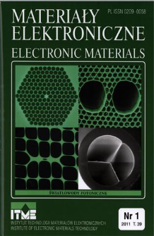 Materiały Elektroniczne 2011 T.39 nr 1