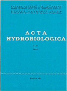 Acta Hydrobiologica Vol. 36 Fasc. 1 (1994)