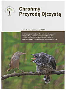 Chrońmy Przyrodę Ojczystą Tom 71 z. 4 (2015)