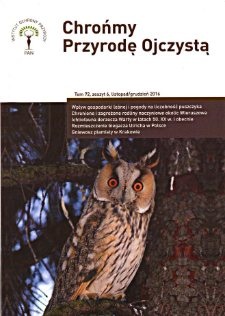 Chrońmy Przyrodę Ojczystą Tom 72 z. 6 (2016)