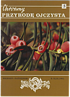 Chrońmy Przyrodę Ojczystą Tom 49 z. 5 (1993)