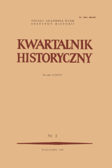 Kwartalnik Historyczny R. 87 nr 2 (1980)