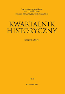 Kwartalnik Historyczny R. 127 nr 3 (2020)
