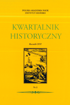 Kwartalnik Historyczny R. 116 nr 2 (2009)
