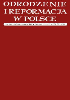 Odrodzenie i Reformacja w Polsce T. 65 (2021), In memoriam