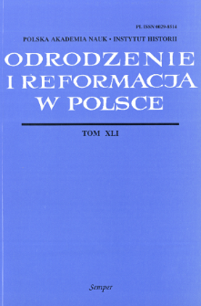 Odrodzenie i Reformacja w Polsce T. 43 (1999)