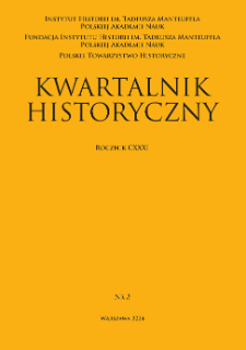 Kwartalnik Historyczny, R. 131 nr 3 (2024), Rozprawy