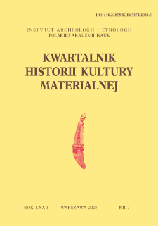 Kwartalnik Historii Kultury Materialnej T. 72 Nr 3