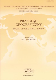Przegląd Geograficzny T. 84 z. 3 (2012)