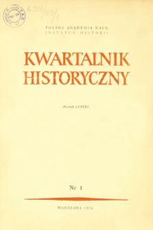 Kwartalnik Historyczny R. 83 nr 1 (1976)