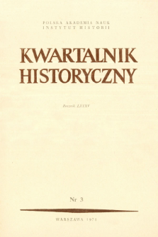 Kwartalnik Historyczny R. 85 nr 4 (1978)