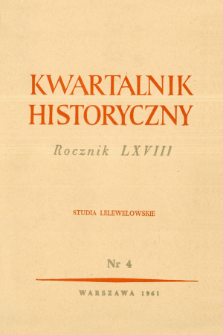 Kwartalnik Historyczny R. 68 nr 4 (1961), Setna rocznica śmierci Joachima Lelewela