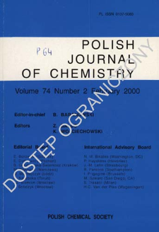 Polish Journal of Chemistry Vol. 74 no. 2 (2000)