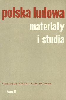 Polska Ludowa : materiały i studia. T. 2 (1963), Materiały