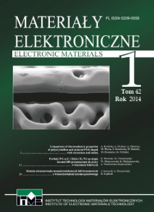 Materiały Elektroniczne 2014 T.42 nr 1