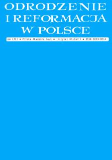 Odrodzenie i Reformacja w Polsce T. 57 (2013), Przekłady z języków klasycznych