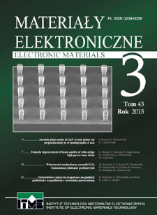 Materiały Elektroniczne 2015 T. 43 Nr 3