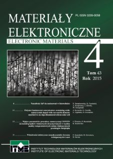 Materiały Elektroniczne 2015 T. 43 Nr 4
