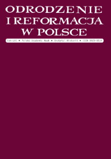 Odrodzenie i Reformacja w Polsce T. 61 (2017), In memoriam