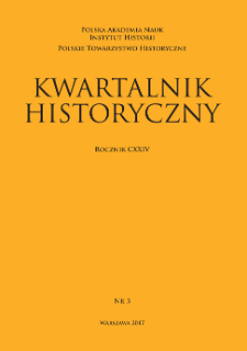 Kwartalnik Historyczny R. 124 nr 3 (2017), Artykuły recenzyjne i recenzje