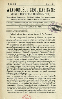 Wiadomości Geograficzne R. 12 (1934)