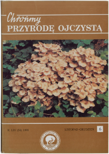 Chrońmy Przyrodę Ojczystą Tom 54 z. 6 (1998)