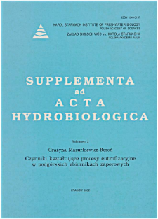 Supplementa ad Acta Hydrobiologica Vol. 2 (2002)