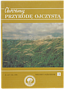 Chrońmy Przyrodę Ojczystą Tom 54 z. 5 (1998)