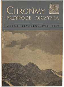 Chrońmy Przyrodę Ojczystą Tom 15 z. 1 (1959)